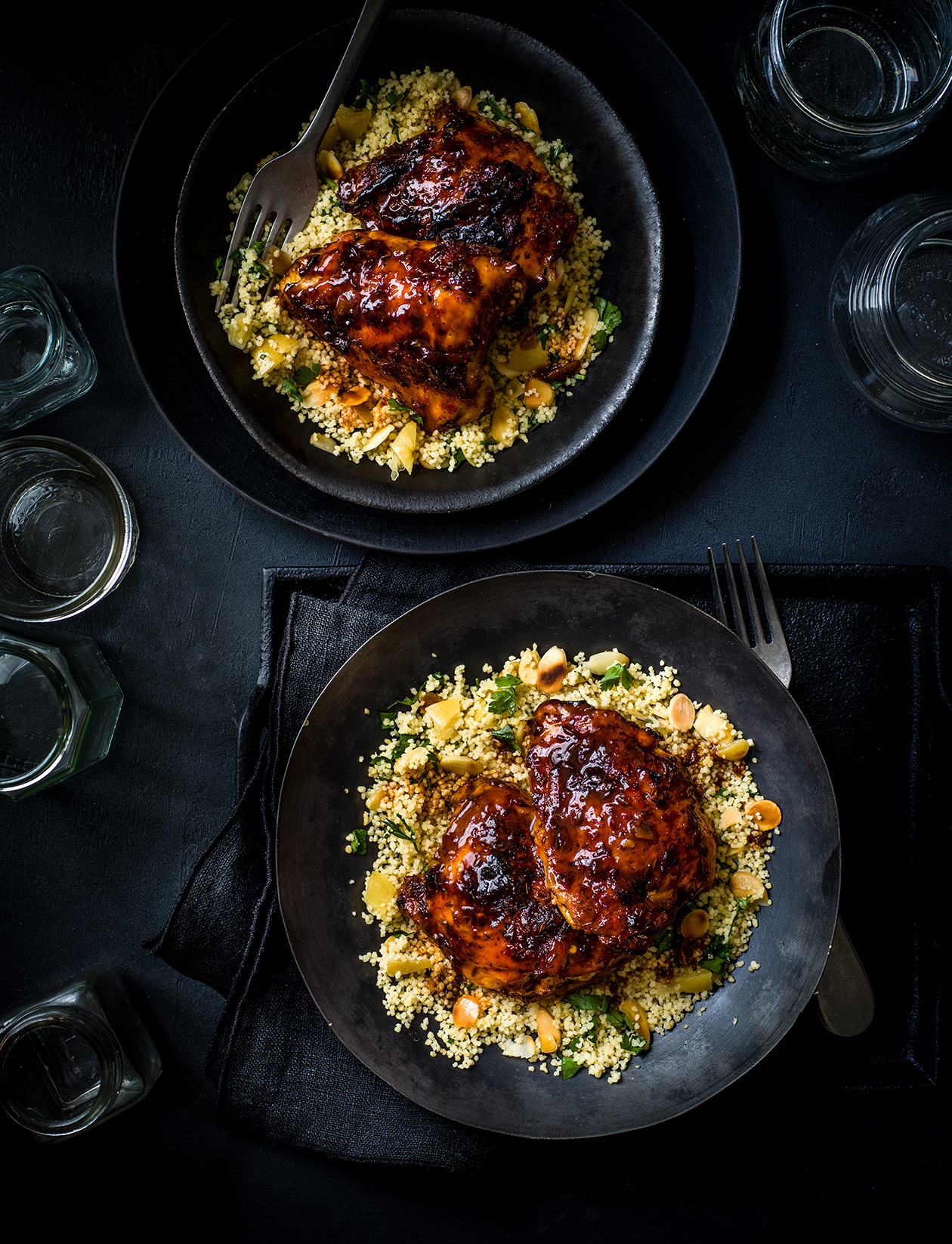 Sticky harissa and marmaladebaked chicken recipe Sainsbury`s Magazine