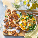 Negroni chicken skewers
