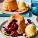 Dessert: Cherry berry charlottes