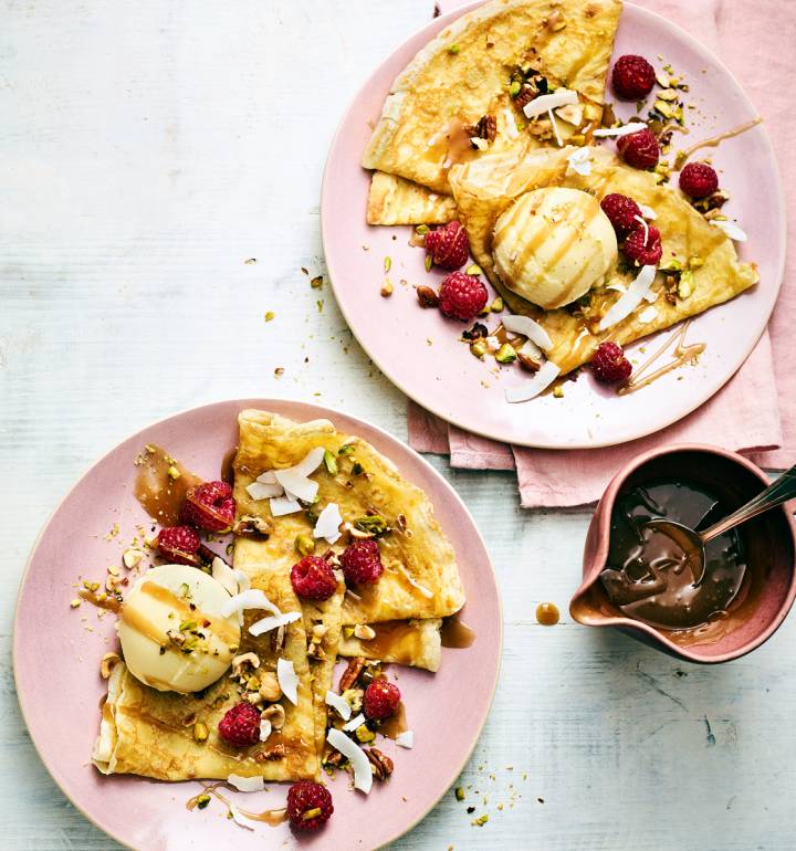 Coconut maple toffee sauce for pancakes