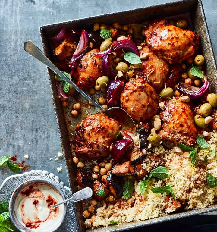 Harissa Chicken Traybake Recipe Sainsbury`s Magazine