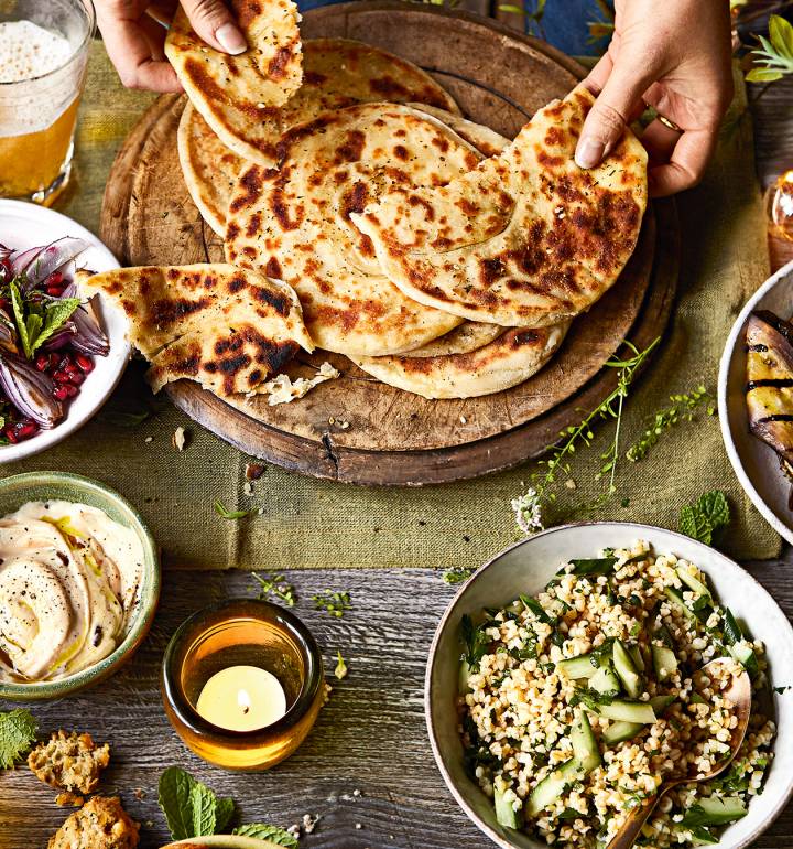 Flaky flatbread