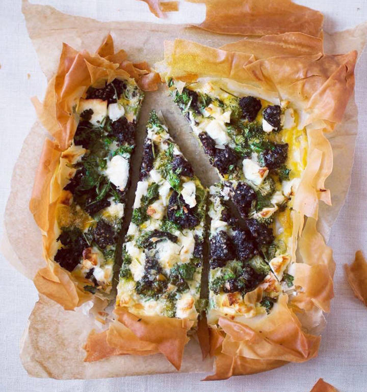 Sponsored: Crispy filo, feta and Clonakilty Blackpudding tart ...