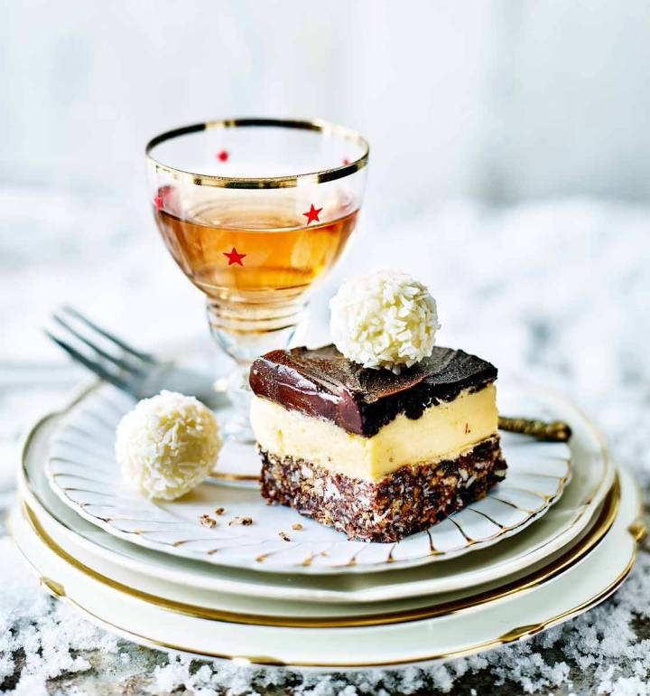 Advocaat Snowball cheesecake bites