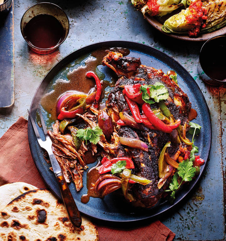 Slow-cooked lamb shoulder