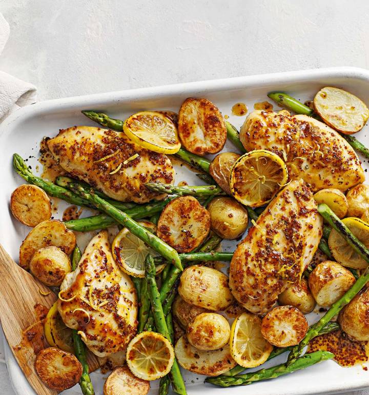 Maple Mustard Chicken Traybake Recipe Sainsbury`s Magazine