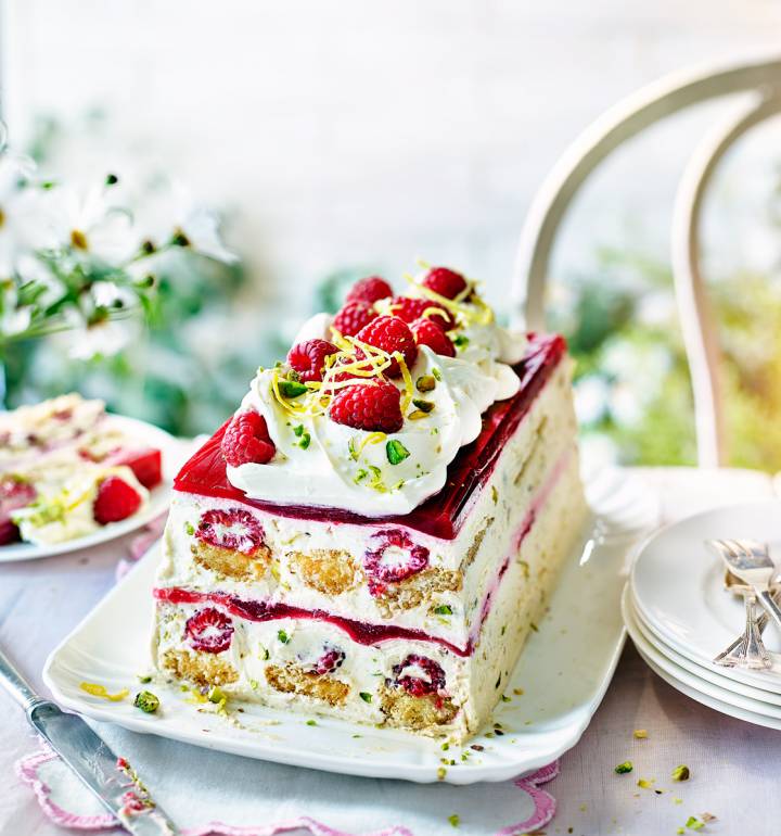 Raspberry and Pimm’s trifle terrine