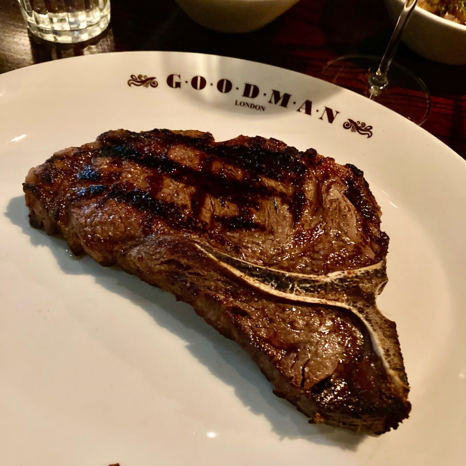 Steak chosen from Goodman's The Cut menu