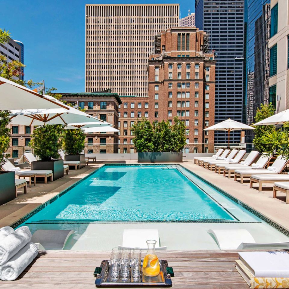 The Laura Hotel’s rooftop pool - Credit: Houston First Corporation