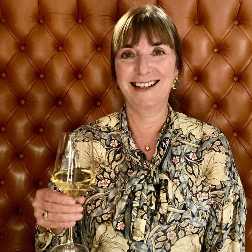 Helena is all set to enjoy supper at The Unruly Pig