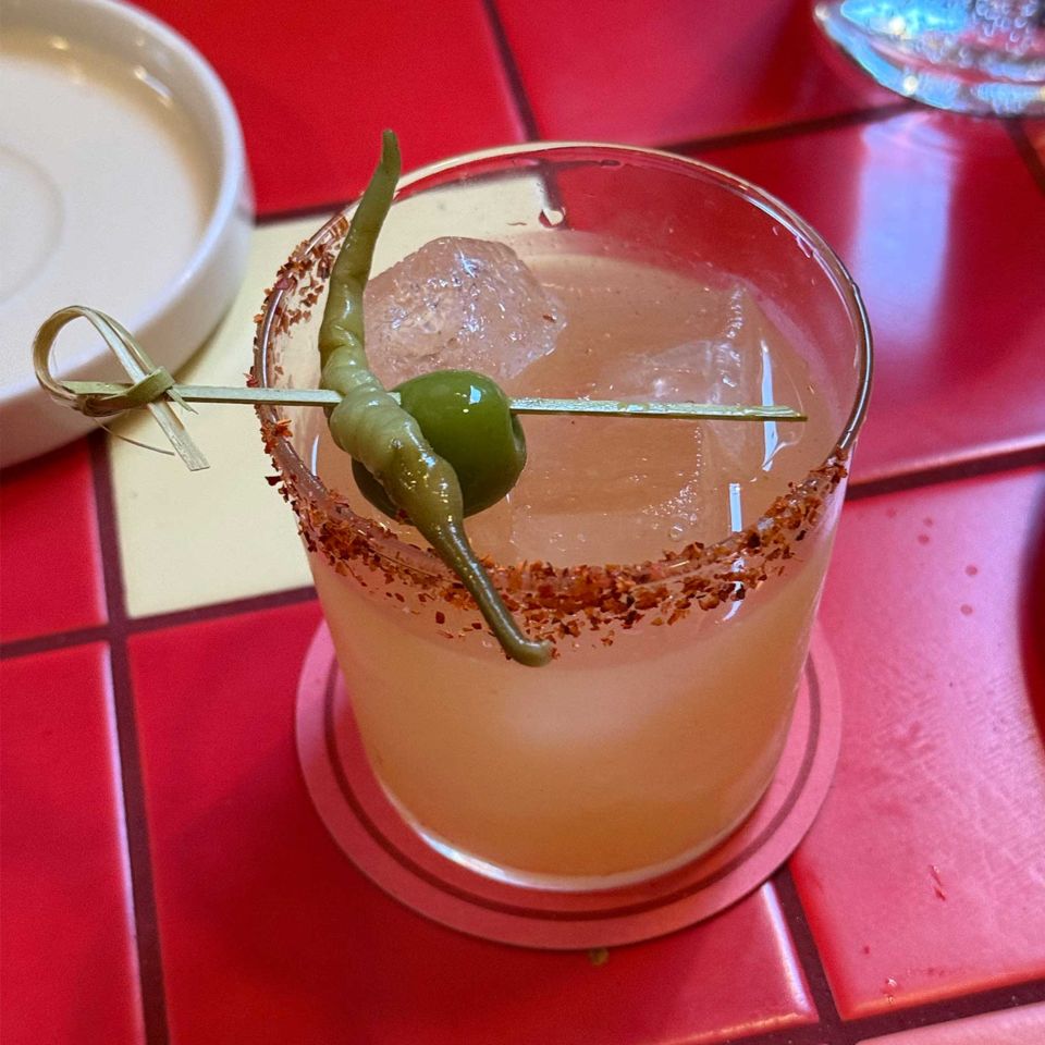 Hot honey margarita