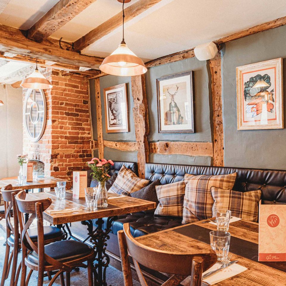 The rustic dining area. Image: Milly Fletcher