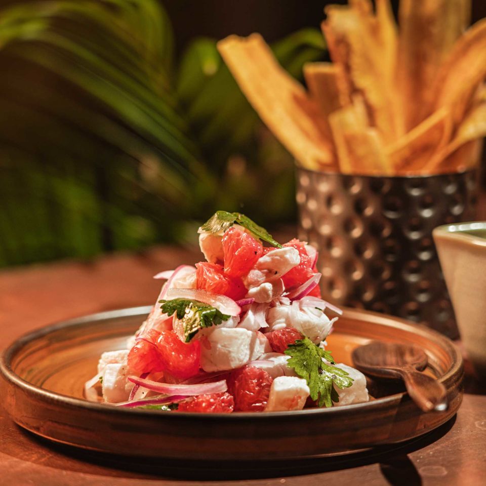 Sea bream ceviche