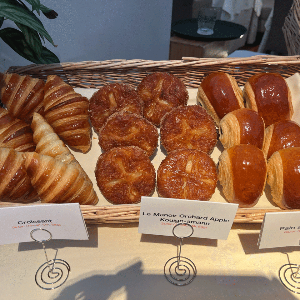 Pastries at breakfast