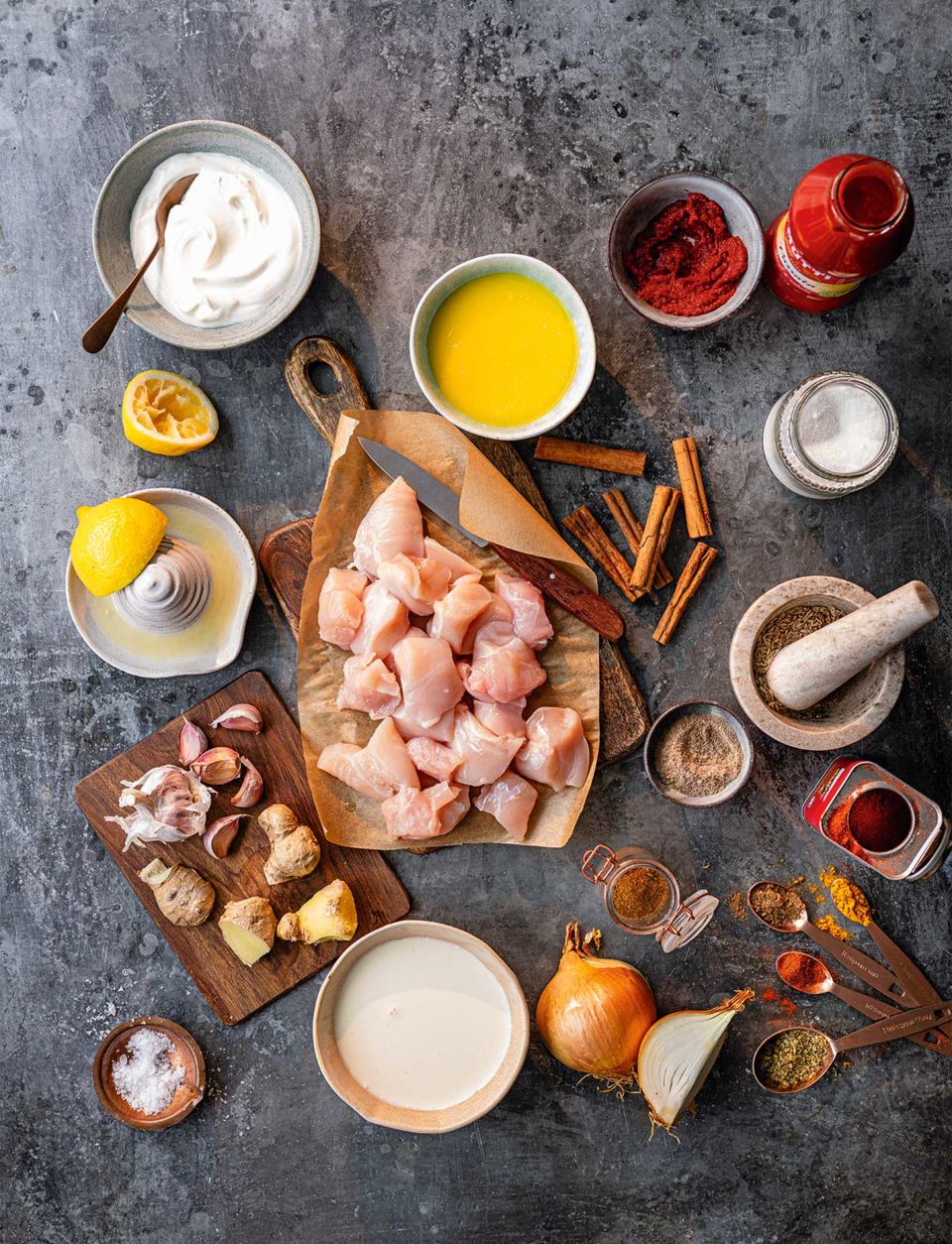 Chicken tikka masala ingredients