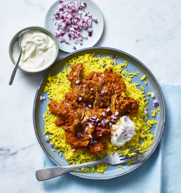 Leftover lamb curry